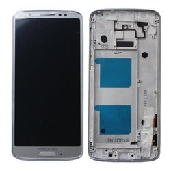 Motorola Moto G6 wyświetlacz LCD z ramką - srebrny