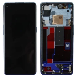 Oryginalny wyświetlacz LCD z ramką do Oppo Reno 3 Pro - niebieski (Starry Blue)