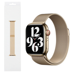 Pasek Apple Watch 38/ 40/ 41 Milanese Loop - złoty (Gold)