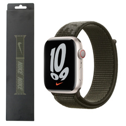 Pasek Apple Watch 42/ 44/ 45/ 49 Ultra Nike Sport Loop - zielony (Cargo Khaki)