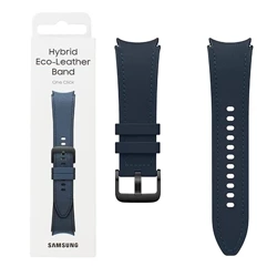 Pasek do Samsung Galaxy Watch 4/ 4 Classic/ 5/ 5 Pro/ 6/ 6 Classic Hybrid Eco-Leather 20 mm M/L - niebieski (Indigo)