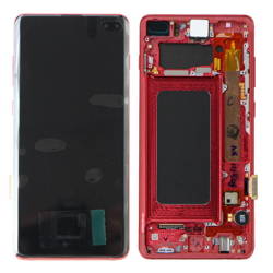 Samsung Galaxy S10 Plus wyświetlacz LCD - czerwony (Cardinal Red)