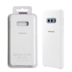 Samsung Galaxy S10e etui Silicone Cover EF-PG970TWEGWW - białe