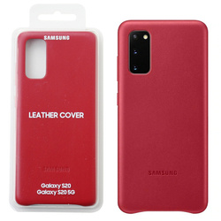 Samsung Galaxy S20 etui skórzane Leather Cover EF-VG980LREGEU -  czerwony