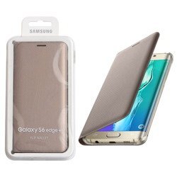 Samsung Galaxy S6 edge+ etui Flip Wallet - złoty