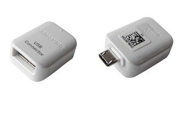 Samsung Galaxy S7/ S7 edge adapter OTG z USB A na micro-USB - biały