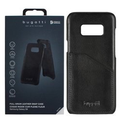 Samsung Galaxy S8 etui Bugatti Leather Snap Case  - czarne