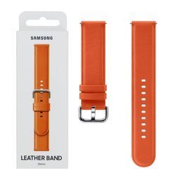 Samsung Watch Active/ Active 2 20 mm pasek Leather Band ET-SLR82MOEGWW -  pomarańczowy
