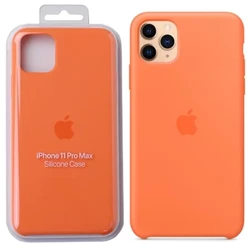 Silikonowe etui Apple iPhone 11 Pro Max Silicone Case - pomarańczowe (Vitamin C)