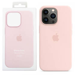 Silikonowe etui Apple iPhone 13 Pro Silicone Case MagSafe - różowe (Chalk Pink)