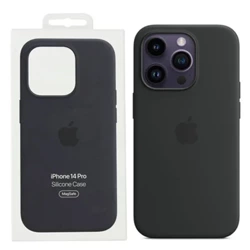 Silikonowe etui Apple iPhone 14 Pro MagSafe - czarne (Midnight)