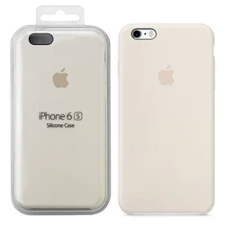 Silikonowe etui Apple iPhone 6/ 6s Silicone Case - antyczny biały (Antique White)