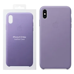 Skórzane etui Apple Leather Case do iPhone XS Max - liliowe (Lilac)