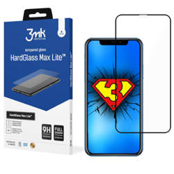 Szkło hartowane na Apple iPhone XR/ 11 3MK Hard Glass Max Lite - czarne