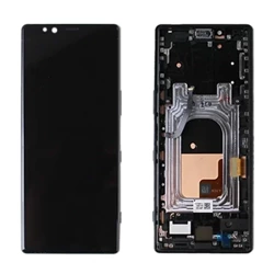 Wyświetlacz LCD z ramką do Sony Xperia 1 - czarny