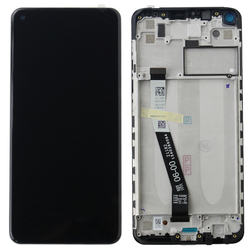 Xiaomi Redmi Note 9 wyświetlacz LCD z ramką - czarny