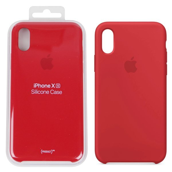 Apple iPhone XS etui silikonowe MRWC2ZM/A - czerwone