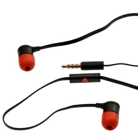  HTC słuchawki z pilotem - czarno-czerwone