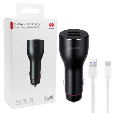  Ładowarka samochodowa Huawei CP37 Quick Charge/ Super Charge z kablem USB Typ-C  - 4A