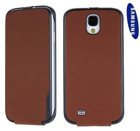 AnyMode Samsung Galaxy S4 etui Vertical Flip SAMS4CFBN - brązowy
