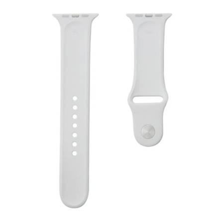 Apple Watch 1/ 2/ 3/ 4/ 5/ 6/ 7 Series 38/ 40/ 41 mm pasek Silicone Sport S/M MR262ZM/A - biały (Soft White)