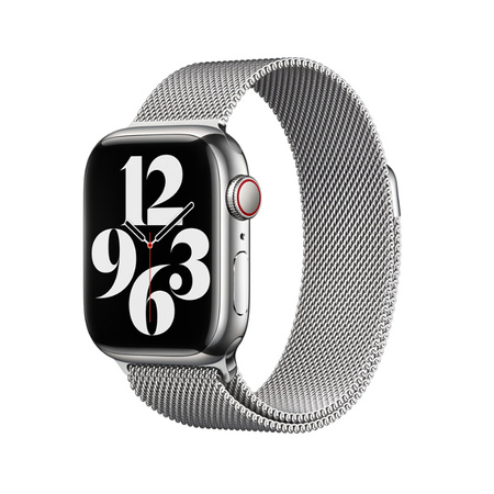 Apple Watch 1/ 2/ 3/ 4/ 5/ 6/ 7 Series 38/ 40/ 41mm bransoleta Milanese Loop ML753ZM/A - srebrny