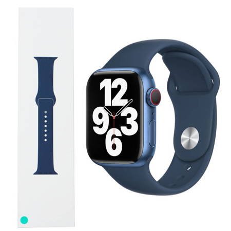 Apple Watch 1/ 2/ 3/ 4/ 5/ 6/ 7 Series 38/ 40/ 41mm pasek Sport Band MKUE3AM/A - niebieski (Abyss Blue)