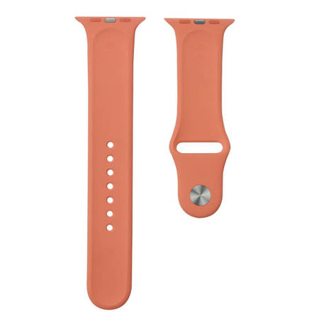 Apple Watch 1/ 2/ 3/ 4/ 5/ 6/ 7 Series 42/ 44/ 45 mm pasek Silicone Sport M/L MPUX2AM/A - brzoskwiniowy (Flamingo)