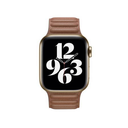 Apple Watch 1/ 2/ 3/ 4/ 5/ 6/ 7/ Ultra Series 42/ 44/ 45/ 49mm pasek Leather Link rozmiar L MY9J2ZM/A - brązowy (Saddle Brown)