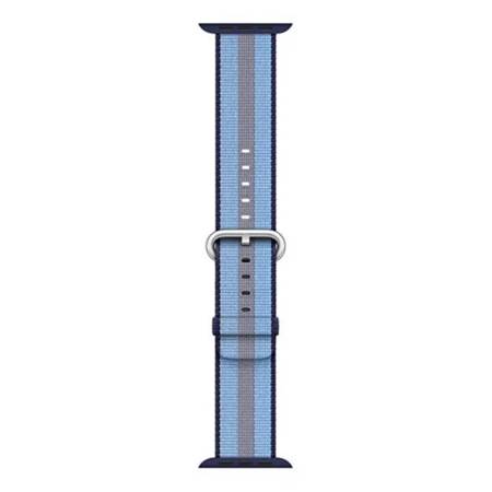 Apple Watch 1/ 2/ 3/ 4/ 5/ 6 Series 42/ 44mm pasek Woven Nylon MQVU2ZE/A niebieski (Midnight Blue)