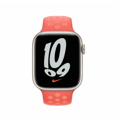 Apple Watch Series 1/ 2/ 3/ 4/ 5/ 6/ 7 Series 42/ 44/ 45/ 49mm pasek Nike Sport Band ML8A3ZM/A - pomarańczowo-różowy (Magic Ember-Crimson Bliss)