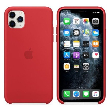 Apple iPhone 11 Pro Max etui silikonowe MWYV2ZM/A - czerwone (Red)