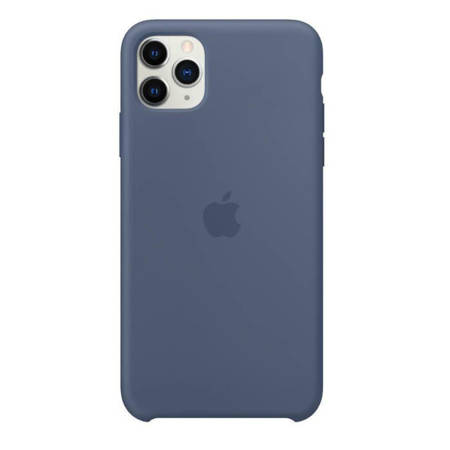 Apple iPhone 11 Pro Max etui silikonowe MX032ZM/A - niebieski (Alaskan Blue)