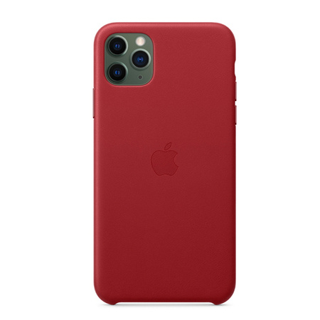 Apple iPhone 11 Pro Max etui skórzane Leather Case MX0F2ZM/A - czerwony (Red)