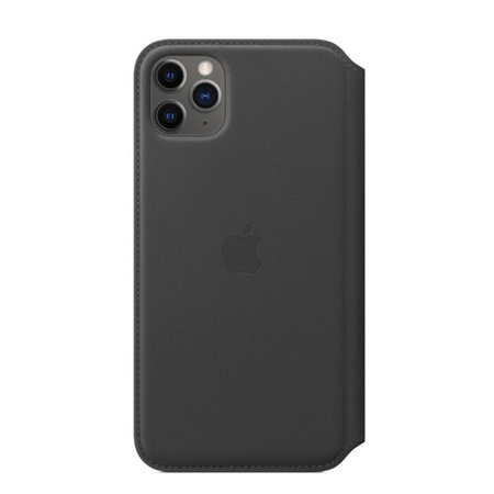 Apple iPhone 11 Pro Max etui skórzane Leather Folio MX082ZM/A - czarne (Black)
