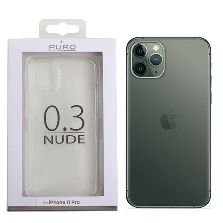 Apple iPhone 11 Pro etui silikonowe Puro Nude - transparentne 