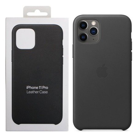 Apple iPhone 11 Pro etui skórzane Leather Case MWYE2ZM/A - czarne