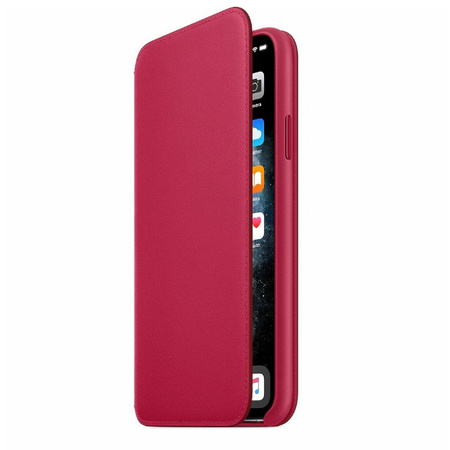 Apple iPhone 11 Pro etui skórzane Leather Folio MY1K2ZM/A - malinowe (Raspberry)
