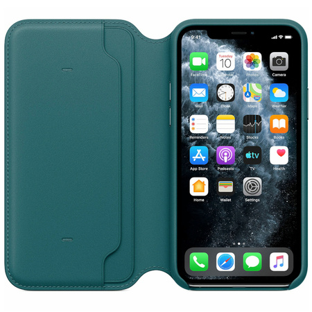 Apple iPhone 11 Pro etui skórzane Leather Folio MY1M2ZM/A - zielone (Peacock)