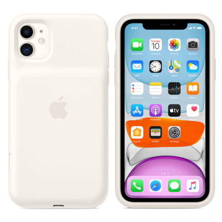 Apple iPhone 11 etui Smart Battery Case MWVJ2ZM/A - białe