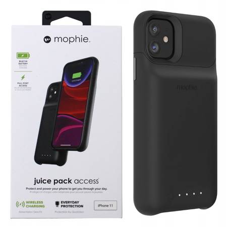 Apple iPhone 11 etui i bateria w jednym 2000 mAh Mophie Juice Pack Access - czarny 