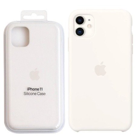 Apple iPhone 11 etui silikonowe MWVX2ZM/A - białe
