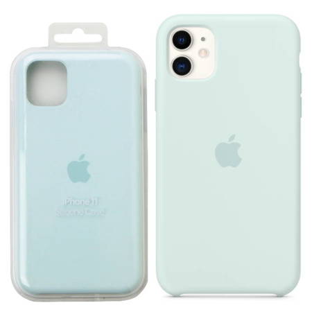 Apple iPhone 11 etui silikonowe MY182ZM/A - błękitne (Seafoam)