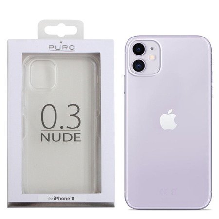 Apple iPhone 11 etui silikonowe Puro Nude - transparentne 