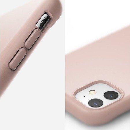 Apple iPhone 11 etui silikonowe Ringke Air S - piaskowy róż