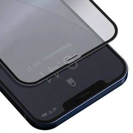 Apple iPhone 12 Pro Max szkło hartowane na cały wyświetlacz 0.23 mm Baseus - czarne (2 sztuki)
