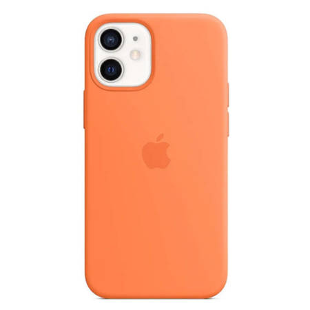 Apple iPhone 12 mini etui Silicone Case MagSafe MHKN3ZM/A - pomarańczowe (Kumquat)