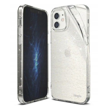 Apple iPhone 12 mini etui silikonowe Ringke Air Glitter - transparentne z brokatem