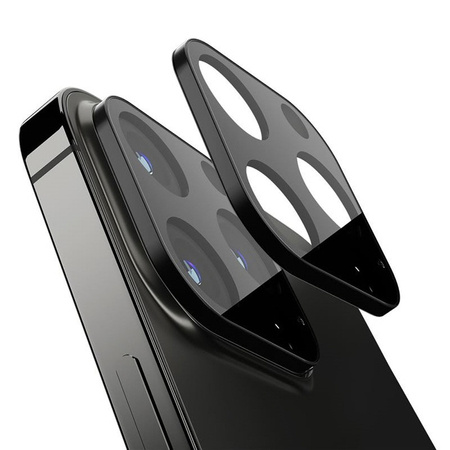 Apple iPhone 13 Pro/ 13 Pro Max szkło hartowane na aparat Spigen Glas TR Optik AGL03381 - czarne 2szt