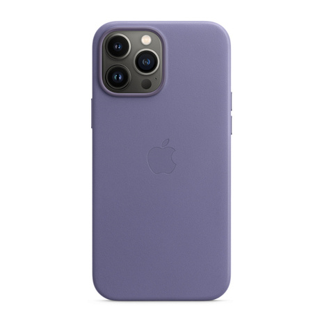 Apple iPhone 13 Pro Max etui skórzane Leather Case MagSafe MM1P3ZM/A - fioletowe (Wisteria)